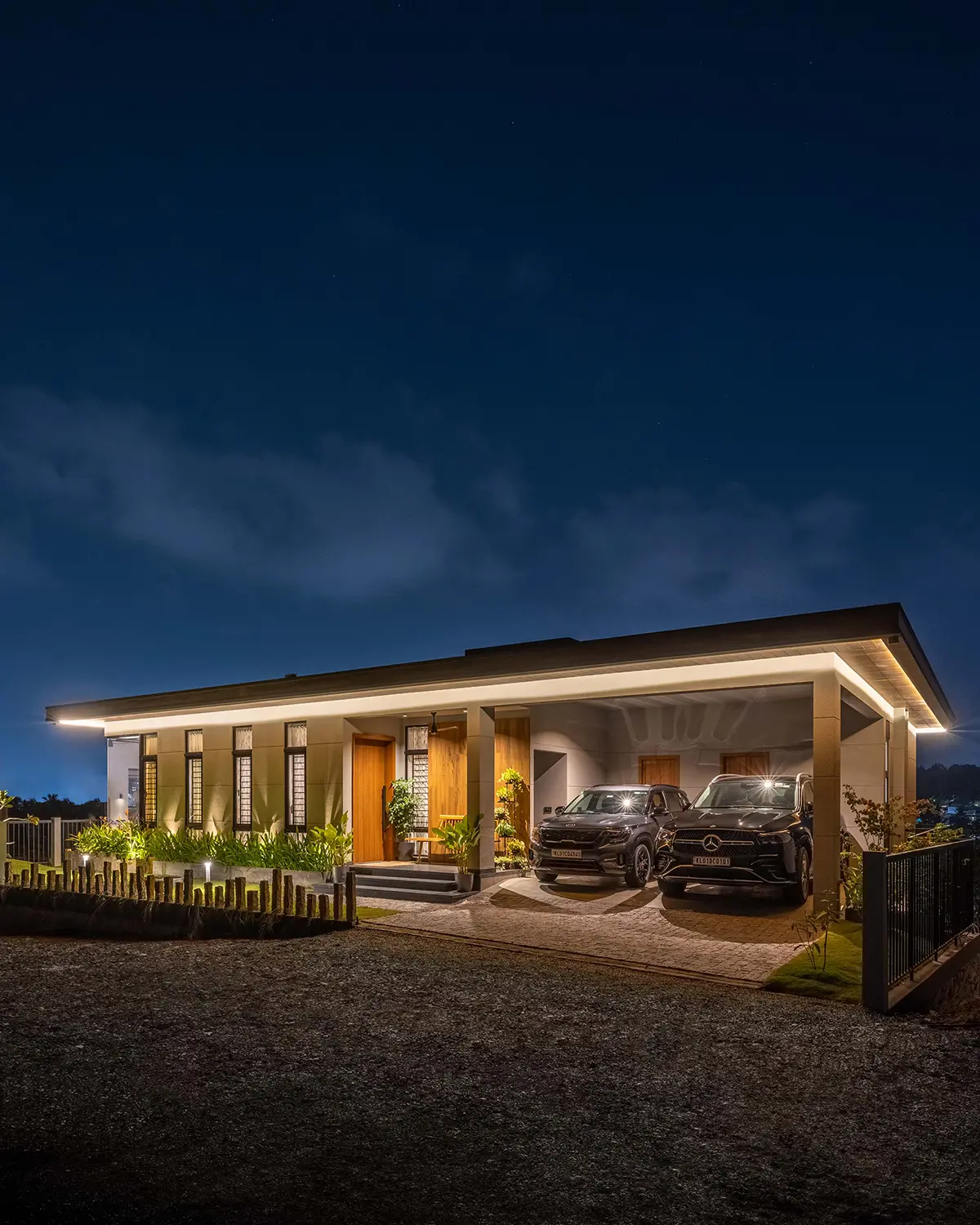 Modern concrete architecture retouching